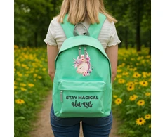 Funandstyle Minkštas "stay Magical" kuprinė - stilinga ir talpi mokyklai
