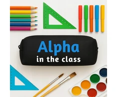 Funandstyle Talpykla "alpha in the Class" - talpi mokyklinė, juoda