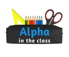Funandstyle Talpykla "alpha in the Class" - talpi mokyklinė, juoda