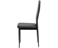 FURNIFY | HYGGE kėdė iš eko odos | Valgomajam, virtuvei | Metalinės kojos