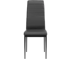 FURNIFY | HYGGE kėdė iš eko odos | Valgomajam, virtuvei | Metalinės kojos