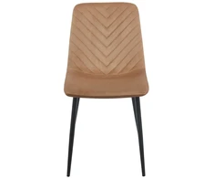 Fotelis Furnitex Aptemptas "cappuccino" velveto krėslas su juodomis kojomis K5-fx