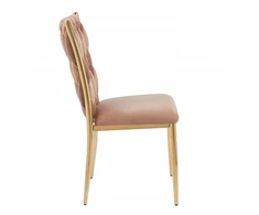 Furnitex GLAMOUR VELVET CAPPUCCINO / GOLDEN MINŠTA KĖDĖ K37-FX