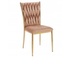 Furnitex GLAMOUR VELVET CAPPUCCINO / GOLDEN MINŠTA KĖDĖ K37-FX