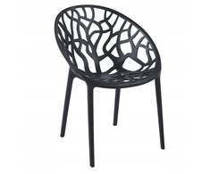 Furnitex JUODA AKŪRINĖ SODO KĖDĖ, APSAUGA nuo UV spindulių K16-FX ŠVIESA STYLING