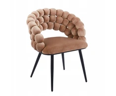 Furnitex K20-FX kapučino kėdė, VELVET BUBBLE, SKIRTA SVETAINEI