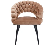 Furnitex K20-FX kapučino kėdė, VELVET BUBBLE, SKIRTA SVETAINEI