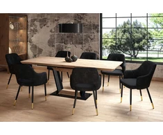 Furnitex K3-FX (G) juodo aksomo minkšta kėdė