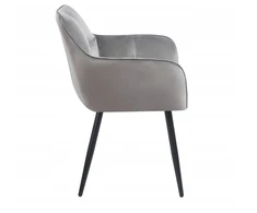 Furnitex K40-FX AKSOMINĖ KĖDĖ, PILKA, MINŠTA, METALINIS RĖMAS, MODERNUS