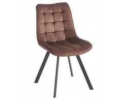 Furnitex Minkšta VELVET Modern Mocha BROWN kėdė svetainei