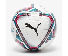 Futbolo kamuolys Puma teamFINAL 21.1 FIFA Quality Pro balta-rožinė-mėlyna 83236 01