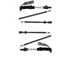 Gabel XTR ALU EF Sulankstomos trekingo lazdos 110-130cm, Juodos