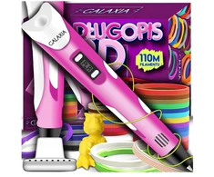 GALAXIA 3D PEN Vaikams 3D PRINTER PEN rinkinys ir PLA KASETĖS 110 METRU