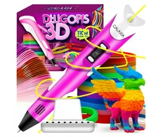 GALAXIA 3D PEN Vaikams rinkinys ir PLA PAPILDYMAS 110 METRU 3D SPAUSDINTUVO RAŠIKLIS
