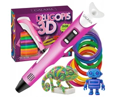 GALAXIA 3D RAŠIKLIŲ RINKINYS VAIKAMS PIEŠTI 3D SPAUSDINTUVAS + KASETĖS 260 METRU