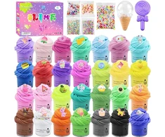 Galaxy RINKINYS SLUTS ledų bandelėms DIY Putty Slime kvepiantis