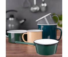 Galicja Emaliuotas puodas 1 l 16 cm
