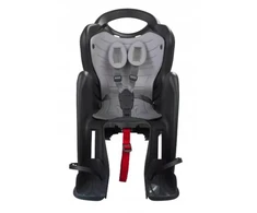Galinė dviračio kėdutė Bellelli Mr Fox Lux Clamp, juoda
