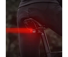 GALINIS DVIRAČIO LEMPAS RAUDONAS LED USB ĮKRAUJAMAS 6 REŽIMAI DVIRAČIO GALĖJE