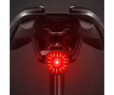GALINIS DVIRAČIO LEMPAS RAUDONAS LED USB ĮKRAUJAMAS 6 REŽIMAI DVIRAČIO GALĖJE