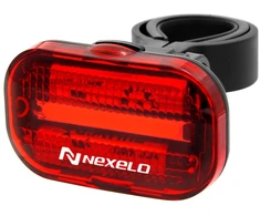Galinis dviračio žibintas NAUJIENA 15 LED CHIP dviračio lempa NEXELO galiniam dviračiui