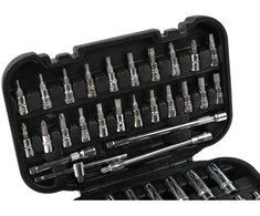 Galvu komplekts Geko 1/4 colio, 4-14 mm, 56 vnt. lagaminėlyje