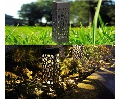 „GardenLine“ saulės energija varomas šviestuvas, juodas LED, 29 cm, SOL9918