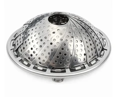 Garinimo koštuvas 14 cm. Puodo įdėklas, nerūdijantis plienas
