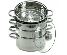 Garinimo puodas, plieno, 5 elementų rinkinys, Ø20cm, 3,1l Kinghoff