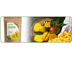 Garsc Natury ŠALČIUOJE DŽIOVINTŲ MANGO GRITŲ 20 g džiovintų vaisių BE CUKRAUS Saldus 0,02 kg