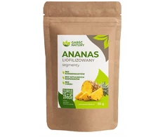 Garsc Natury Užšaldyti DŽIOVINTI ANANASŲ SEGMENTAI 50 g Džiovinti vaisiai BE CUKRAUS Saldūs 0,05 kg