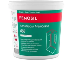 Garų izoliacinė mastika PENOSIL Air&amp;Vapour Membrane 660, baltos sp., 1kg
