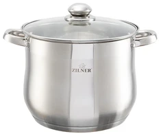 GASTRONOMIC POT Sidabrinis HIGH INDUCTION DUJOS 22CM / 7L ZILNER PREMIUM