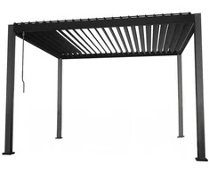 Home4You GAZEBO MIRADOR pavėsinė 3x3x2,5m, tamsiai pilkos spalvos