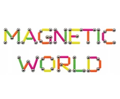 Gazelo MAGNETINIS PASAULIS MAGNETINIAI BLOKAI 50 ELEMENTŲ 30 KAMULIŲ 20 LAZDŲ