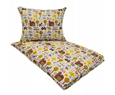Geboki Sen Komplet Pościeli Dziecięcej 100x160 + 40x60 Wesoła Farma