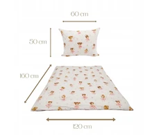 Geboki Sen Patalynė Dziecięca 120x160 + 50x60 Baletnice Róż Produkt Polski Medvilnė