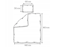 Geboki Sen Patalynė Dziecięca 140x160 + 50x60 Maszyny Budowlane Produkt Polski Medvilnė