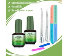 GEL REMOVER 2 Vnt. 15 ml skysčio, GREITAI VEIKSIUS BE ACETONO
