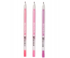 Geliniai rašikliai - SAKURA - Gelly Roll - Moonlight fluorescenciniai - 3 vienetų rinkinys - Ryškios spalvos