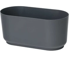 Gėlių dėžė Satina L27cm H13.2cm plastikinis/t.pilkas