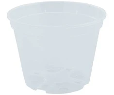 Gėlių vazonas Ø28cm H22cm permatomas