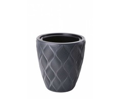FORM PLASTIC Gėlių vazonas Flow 40cm Juoda
