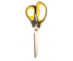 Geltonos mokyklinės žirklės Tetis Gn300-yc, 21 cm