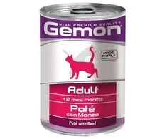 Gemon adult konservuotas paštetas suaugusioms katėms su jautiena 400g