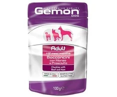 Gemon all breeds adult konservuotas pašaras suaugusiems šunims su jautienos ir kumpio gabalėliais 100g