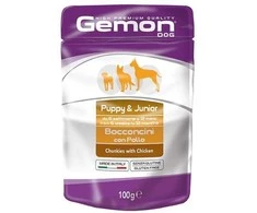 Gemon all breeds puppy konservuotas pašaras jauniems šuniukams su vištienos gabalėliais 100g