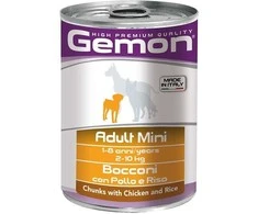Gemon mini adult konservuotas pašaras su vištiena ir ryžiais 415g