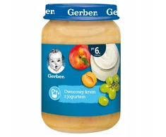 Gerber Dessert vaisių kremas su jogurtu kūdikiams po 6 mėn., 190g