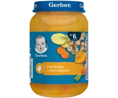 Vaikiška tyrelė GERBER su višta ir daržovėmis 190g